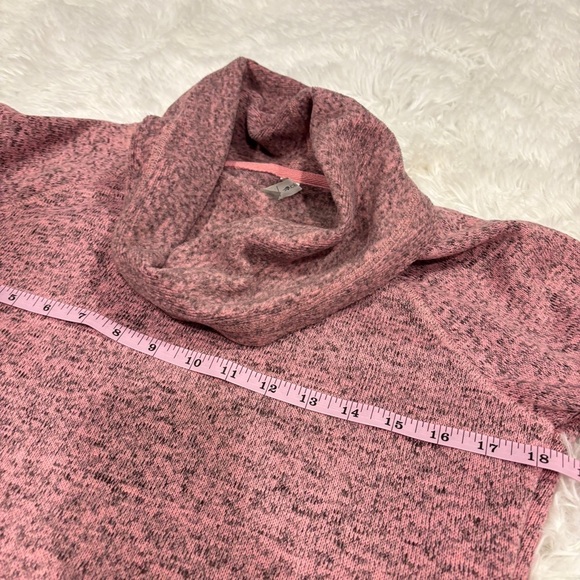 Ideology Women's Cowl Neck Cross-Over Hem Essentia Pink Gray size Small - Picture 5 of 10